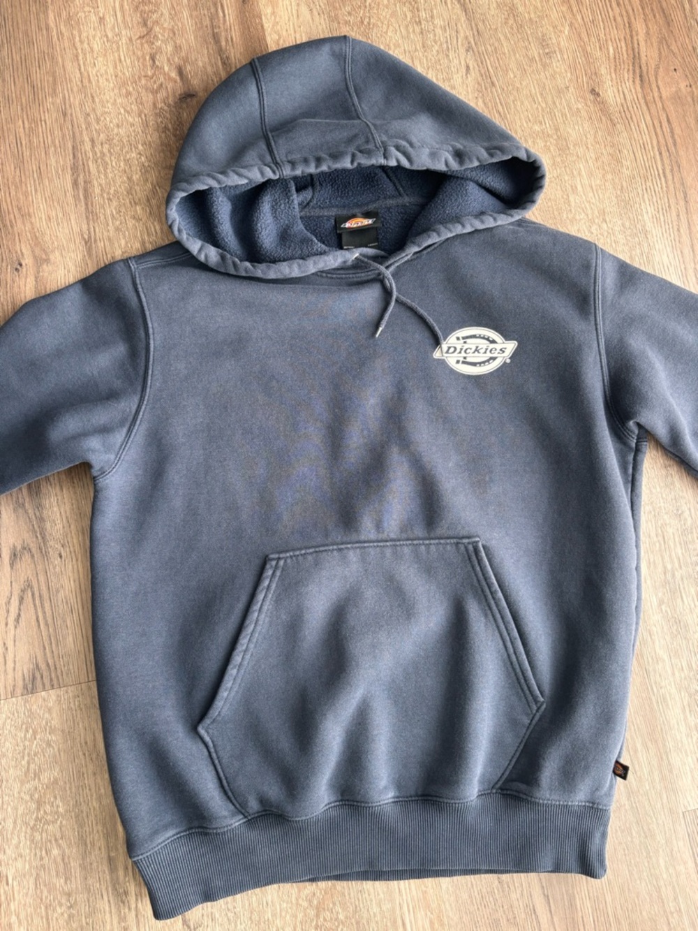 Vintage Dickies Navy Pullover Hoodie with Logo Patch Sz.S
